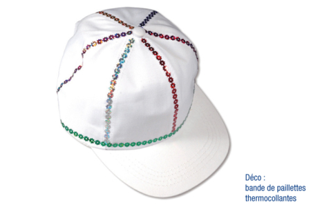 Casquette en coton blanc - Activités manuelles objets décorés – 10doigts.fr
