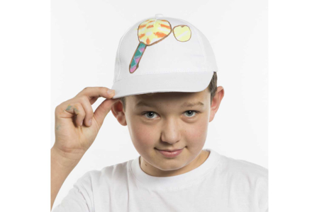 casquette enfant peinture - Coton, lin - Textiles – 10doigts.fr