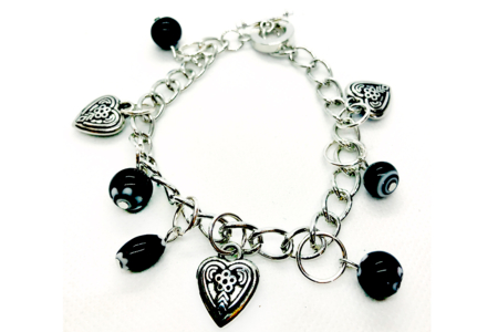 Charm's coeur - Perles Métallisées, Irisées – 10doigts.fr