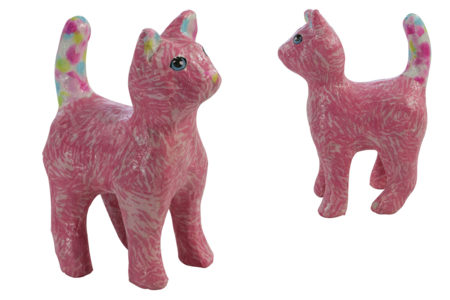 chat debout à décorer - Animaux en carton – 10doigts.fr