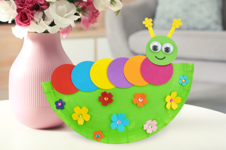 chenille papier assiette enfants DIY - Activités manuelles animaux – 10doigts.fr