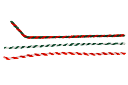 chenilles bicolores noel - Chenilles, cure-pipe – 10doigts.fr