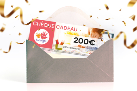 chèque cadeau 200 euros - 10doigts.fr