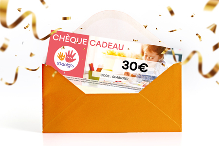 chèque kdo 30 euros - Idées Cadeaux DIY Noël – 10doigts.fr