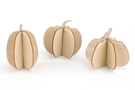 citrouille bois halloween brut - Home Déco – 10doigts.fr