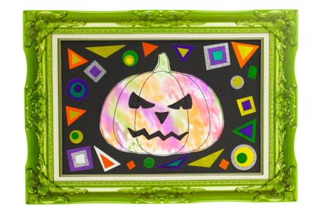 citrouille tableau halloween enfants activité - Activités manuelles Halloween – 10doigts.fr