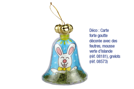 Cloche en plastique transparent à suspendre - Formes à garnir - Plastique – 10doigts.fr