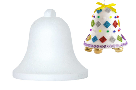 cloche en polystyrène blanc - Polystyrène - Supports à décorer – 10doigts.fr