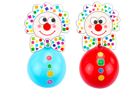 clown à fabriquer  - Kits créatifs Carnaval - Activités manuelles et de bricolage pour Carnaval – 10doigts.fr