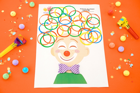clown carnaval decorer facile peinture - Activités manuelles Carnaval, Mardi gras – 10doigts.fr