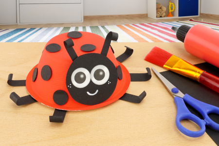 coccinelle DIY enfants papier - Activités manuelles animaux – 10doigts.fr
