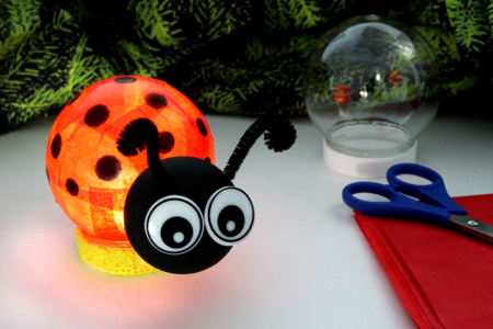 coccinelle lumineuse activité enfants - Activités manuelles animaux – 10doigts.fr
