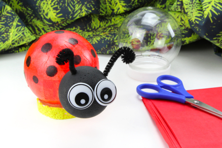 coccinelle lumineuse bricolage enfants - Activités manuelles animaux – 10doigts.fr