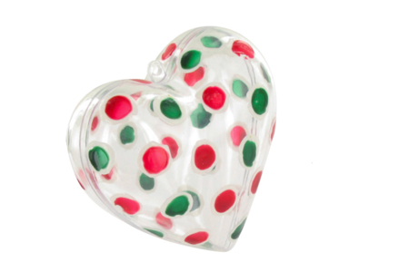 coeur pois - Formes à garnir - Plastique – 10doigts.fr