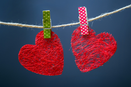 coeur rouge - 10doigts.fr