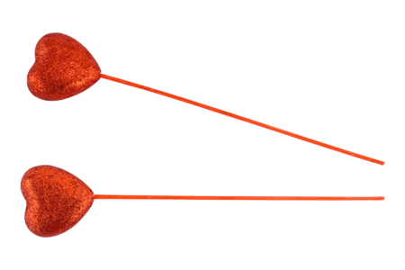 coeurs pailletés rouges - Décorations coeurs – 10doigts.fr