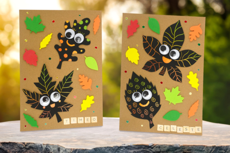 collage enfants automne DIY - Activités manuelles Automne – 10doigts.fr