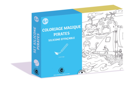 Coffret Pirates - Coloriage Magique Effaçable - Support pré-dessiné – 10doigts.fr