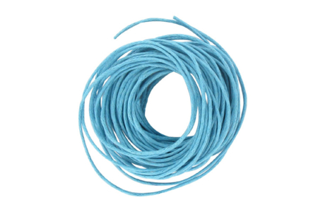 cordons cirés bleu - Fil coton, échevette – 10doigts.fr