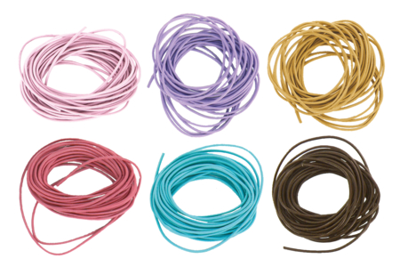 cordons de cuir coloré - Cordon cuir – 10doigts.fr