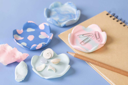 coupelles en pate silc clay - Activités manuelles modelage – 10doigts.fr