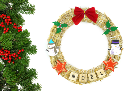 couronne de noël DIY enfants - Activités manuelles Noël – 10doigts.fr