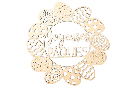 couronne joyeuses paques - Couronnes de Pâques – 10doigts.fr