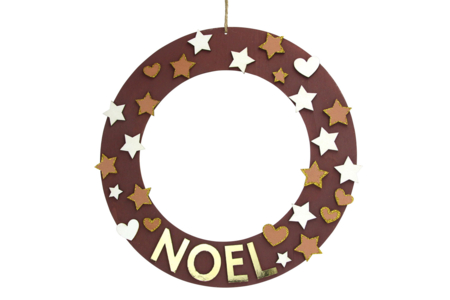 couronnes en bois décorative - Couronnes de Noël – 10doigts.fr