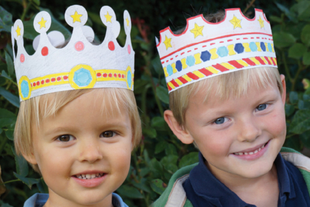 Couronnes en carte blanche - Activités manuelles Carnaval, Mardi gras – 10doigts.fr