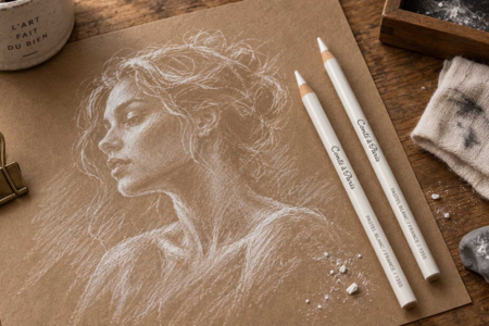 Crayons Pastels Blancs  - Pastels Beaux Arts – 10doigts.fr