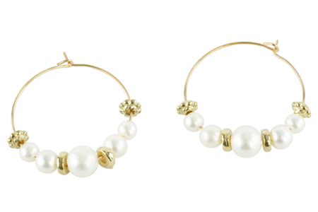 créoles nacre - Boucles d'oreilles – 10doigts.fr