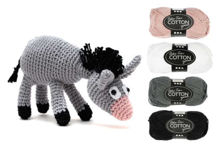 crochet animal gris - Fils à tricoter – 10doigts.fr