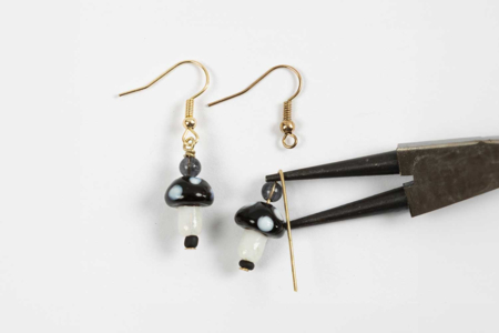 Crochets d'oreilles or avec perles - Boucles d'oreilles – 10doigts.fr