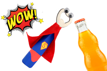 décapsuleur cadeau fête des pères super héros papa - Activités manuelles fête des pères – 10doigts.fr