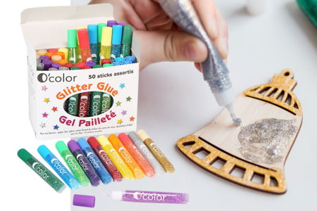 déco colle paillettes - Colles effet 3D – 10doigts.fr