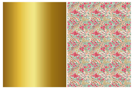 decopatch doré et fleurs liberty - Papiers Décopatch – 10doigts.fr