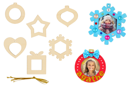 décorations du sapin - Objets en bois Noël – 10doigts.fr
