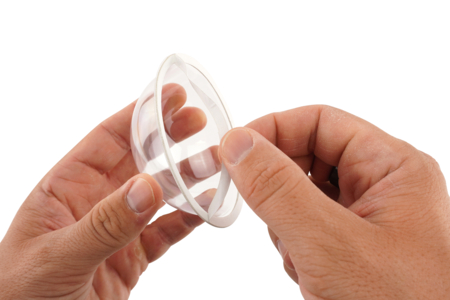 demi boule adhésive - Plastique Transparent – 10doigts.fr