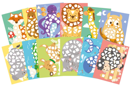 Dessin Animaux stickers enfant - Kits créatifs gommettes – 10doigts.fr