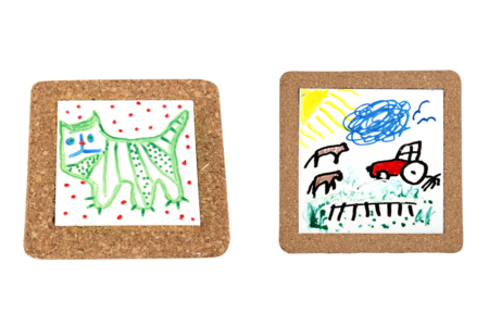 dessous de plat porcelaine décorés - Supports en céramique à décorer – 10doigts.fr