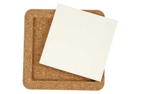 dessous de plat porcelaine et liege - Supports en céramique à décorer – 10doigts.fr