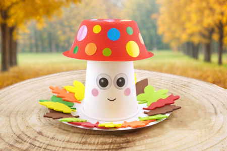 DIY automne champignon forêt enfants - Activités manuelles Automne – 10doigts.fr