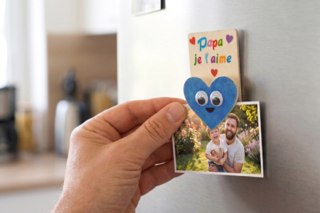 DIY mémo magnétique fête des pères - Activités manuelles Fête des Mères : des idées cadeaux à fabriquer avec amour – 10doigts.fr