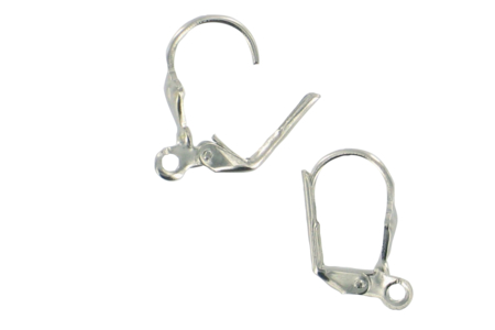 dormeuse à anneaux argent - Boucles d'oreilles – 10doigts.fr