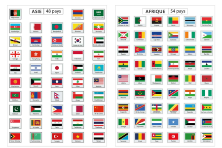 drapeaux pays - Gommettes Pédagogiques – 10doigts.fr