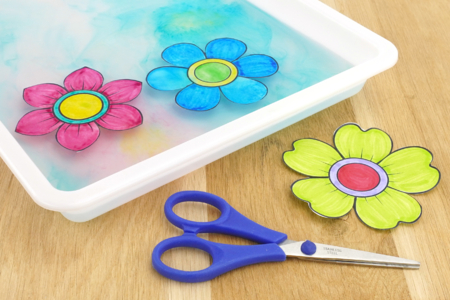 éclosion de fleurs en papier activité enfants - Activités manuelles fleurs – 10doigts.fr