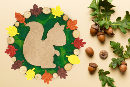 ecureuil automne activité enfant - Activités manuelles animaux – 10doigts.fr