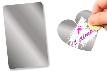 etiquette à gratter - Papier métallisé, pailleté – 10doigts.fr