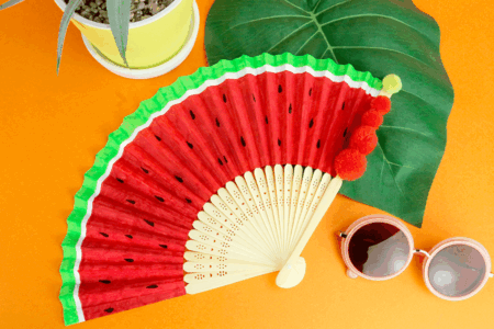 Éventail à décorer - Supports en papier – 10doigts.fr