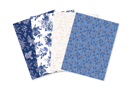 FEUILLES DECOPATCH ASSORTIES BLEUES - Papiers Décopatch – 10doigts.fr